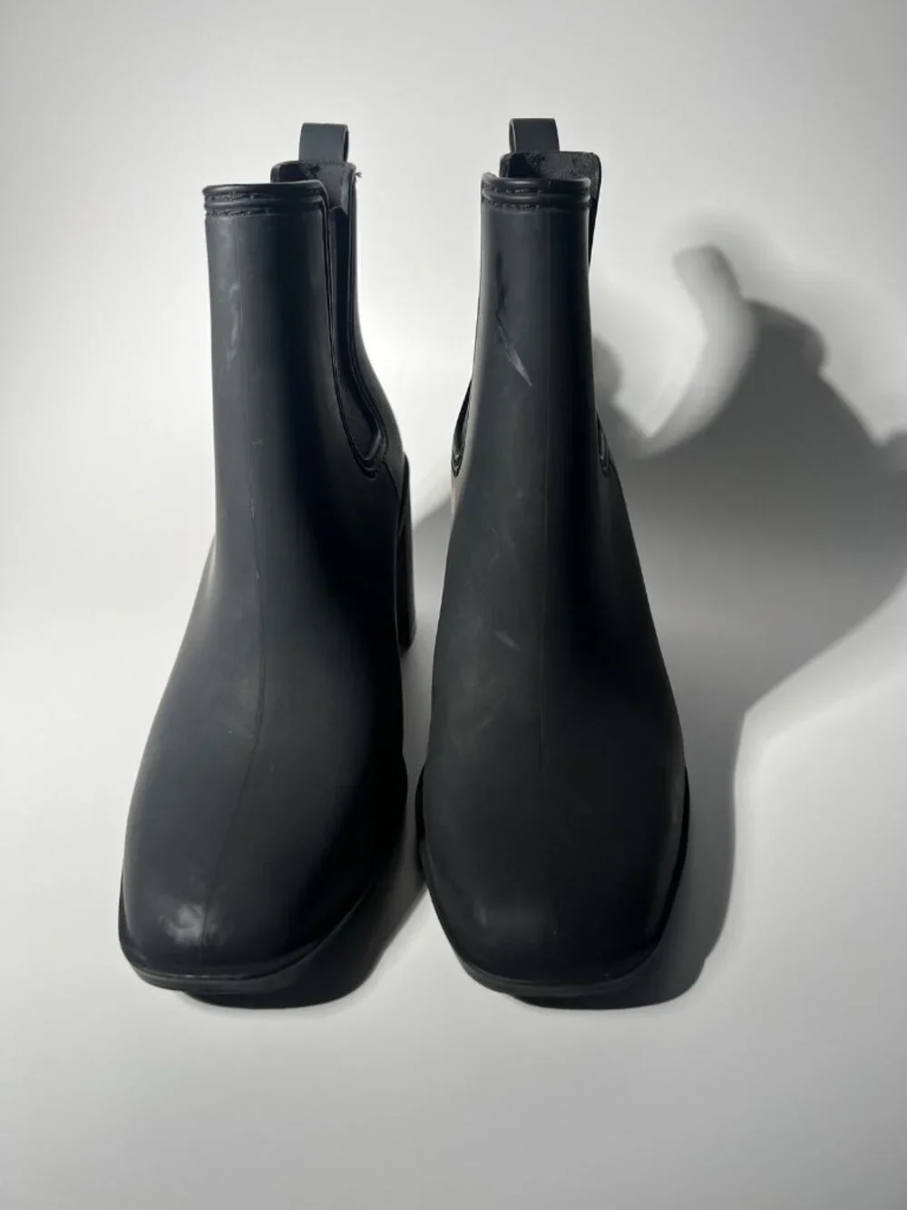 Jeffrey Campbell Hurricane Women’s Heeled Rain Boots Black Size 8